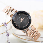 GUOU 8209 Fashion Women Watch 2019 Stainless Steel Diamond Strap zegarek damski Ladies Watch
