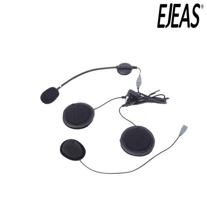 EJEAS Q7 3.5mm Jack 2 in 1 Microphone Speaker Headset for ejeas E 6 Q7 Motorcycle Bluetooth Helmet Intercom