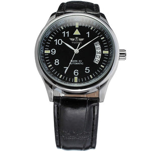 WINNER men fashion casual simple calendar automatic mechanical men watch SLZg35
