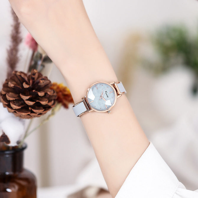 2022 Kimio6300 New online Women's Watch Waterproof Student Korean Simple Fashion Trend Leisure Women's Watch
