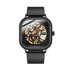 Square Hollow Watch Men's Mechanical Automatic Watch Fashion Men's casual Student Waterproof Watch K-2161A