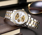 Fashion Hollow Men's Watch Waterproof Luminous Business Belt Through Bottom Fully Automatic Mechanical Watch 1001
