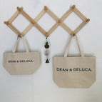 2PCS Japan Hot Sale DEAN & DELUCA New Style Portable Canvas Eco-Friendly Shopping Bag Storage Women's Shoulder