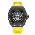 Pintime Watch Men's Domineering Barrel Men's Watch Hollow Sports Quartz men casual Watch 8140