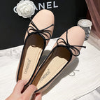 Women shoes Sheii bow square toe pumps ballet flats women's shoes office lady causal shoes N1-1