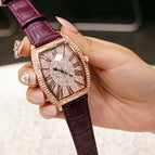 Fashion Net Red New Barrel Genuine Large Men's Watch Belt Diamond Women's Watch Waterproof Watch