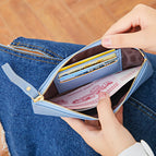 Touch screen mobile phone bag wallet women's long large-capacity thin 2022 new simple change clutch bag QB312