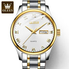 OLEVS Watch for men simple steel waterproof sports calendar quartz men watch ol5568uk