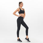 women's sports yoga suit running dancing fitness breathable sports clothes set Y26B6750+Y26K6838