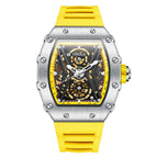 ONOLA ON6828men's watch Fashion Sports Automatic Mechanical Watch Men's Silicone Strap Waterproof Watch