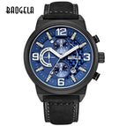 BAOGELA Luminous Quartz Watch Men's Belt Multifunctional Calendar Waterproof Watch Men 1709