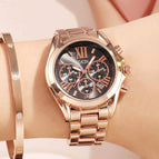 GEDI Luxury Women Fashion Casual Watches Stainless Steel Waterproof Ladies Analog Quartz Wristwatch Female Gift Clock Watch