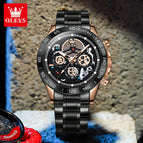 OLEVS men's watch large dial waterproof multi-function sports men's watch 9921LSA