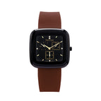 2021 new silicone women's watch TICTOC three-eye fashion ladies watch trendy black temperament watch women casual  8202