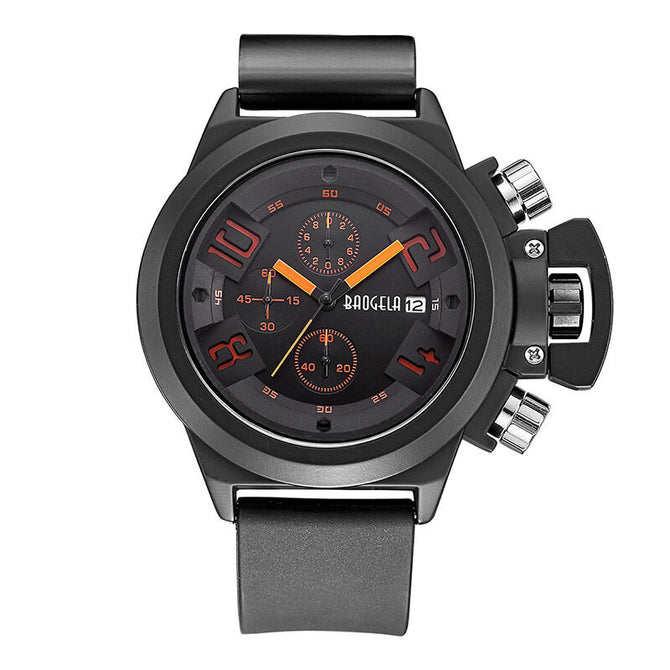 BAOGELA large dial quartz men's watch luminous multifunctional waterproof sports watch men S1606