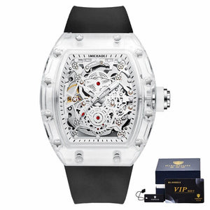 KIMSDUN 2105 Brand Transparent Men's Mechanical Watch Luxury Sports RM Style Automatic Hollow Fashion Men's Watche