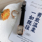 2022 GOGOEY New square Roman scale simple leisure belt WATCH QUARTZ student small women's watch Tiktok
