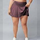 Lulu plus Size Fitness Shorts Women's Anti-Exposure Outdoor Quick-Drying Breathable Tennis Skirt Running Fitness Pleated Skirt KK109