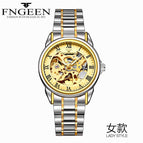 Fngeen Men's Watch Waterproof Fashion Student Men's Watch Double-Sided Hollow Automatic Mechanical Watch 8866