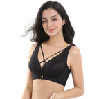 PLUS size bra underwear women thin collecting gathering no steel ring sexy bra large size