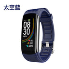 C6T Smart Watch Measuring Body Temperature Heart Rate Blood Pressure Blood Oxygen Sleep Monitoring USB Charging IP67 Sports Smart Bracelet