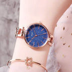 GEDI 81034 Fashion Casual Watch Hot Sale Women Elegant Luxury Stainless Steel Alloy Strap Waterproof Ladies Diamond Rhinestone Analog Quartz Wristwatch