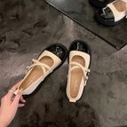 Women shoes Sheii retro round toe cross buckle platform Mary Jane shoes women's shoes X1