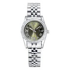 MISSFOX watch Swiss fashion simple temperament diamond luminous stainless steel ladies watch 2890