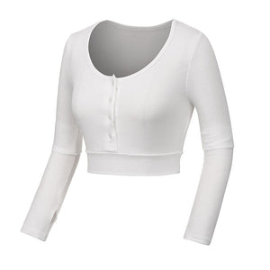 2020 autumn new sports long sleeve women's sleeve running fitness dancing yoga clothes sportswear T-shirt XK25