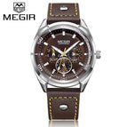 MEGIR 2072 Top Luxury Brand Men Watches Man Fashion Quartz Watch Mens Simple Business Wristwatches Male Clock Relogio Masculino