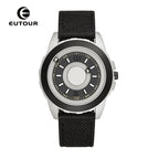 EUTOUR E027 Fashion student steel ball net red simple men and women fashion sports quartz watches canvas Tiktok watch with box gift for father