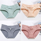 4PCS/Lot High Quality Pregnant Women Panties Pregnant Underpants Cotton Low-waist Briefs U-shaped Maternity Panties Females Underwear