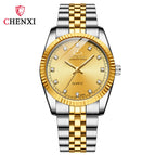 CHENXI Men and Women Watch Quartz Watch 004A Fashion waterproof casual watch CX004A inter gold