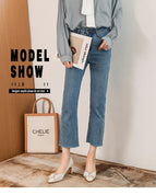 2022 new sweet temperament square toe high-heeled women's shoes with medium thick and shallow mouth fashion single shoes women B65-17
