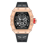 Pintime Watch Men's Domineering Barrel Men's Watch Hollow Sports Quartz men casual Watch 8140