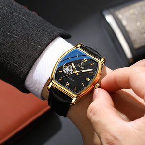 CHENXI High-end mechanical watch men's automatic fashion square hollow watch men's waterproof mechanical casual men watch CX-8815A