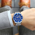 CHENXI Fashion Hipster Watch Stainless Steel Business Quartz Watch 8205 Creative Watch Men