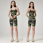 Romantic Yoga Suit Summer Sports Women's High Strength Fitness Quick-Dry running fitness Vest Yoga Pants lady set XK18+HN90