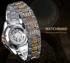 2023 New Arival watches Forsing Style Men's Fashion Hollow out Vintage Carved Automatic Mechanical Watch