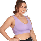 Large size new hollow mesh sports underwear women no steel ring shockproof yoga running sports  bra 4563