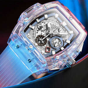 ONOLA Fashion New Transparent Shell Multifunctional Luminous Men's Watch Popular Net Red Men's Watch