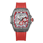 New Fashion Trend Personality ONOLA 6811 Design Transparent Shell Square Luminous Young Student Watches Men's Watch Free original gift box