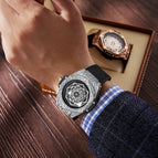 KIMSDUN Men's Watch Fashion Trend Diamond-studded Silicone Waterproof Automatic Mechanical Watch Men's casual  K-109A