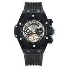 KIMSDUN lether Tourbillon Automatic Mechanical Watch Waterproof Luminous Business Men's casual Watch K-718D