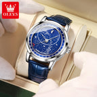 OLEVS men's watch automatic mechanical rotation watch starry men's watch 9923 starry sky