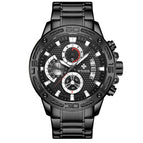 WWOOR 8879 Men's Steel Quartz Watch Rope Six-Pin Multi-Functional Watrproof Watch Code Watch 8879