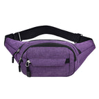 Unisex Men Women Canvas Waist Bum Bags Fanny Pack Travel Money Belt Pouch Wallet Crossbody Bags