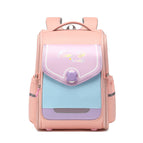 New Primary School Student SchoolBag Lightweight Burden Alleviation Spine Protection Integrated Full Open Children Men's Backpack