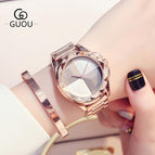 Fashion GUOU 8815 Watches Women Top Luxury Ladies Watch Blush Paragraph Tide Quartz Watch Fashion Trend Stainless Steel Women Watch