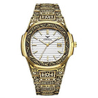 ONOLA ON3808 Fashion Men's Watch Waterproof Sports Steel strap men Watch retro creative watch